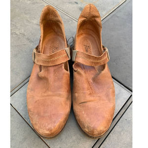 Free People Brown Leather Flats